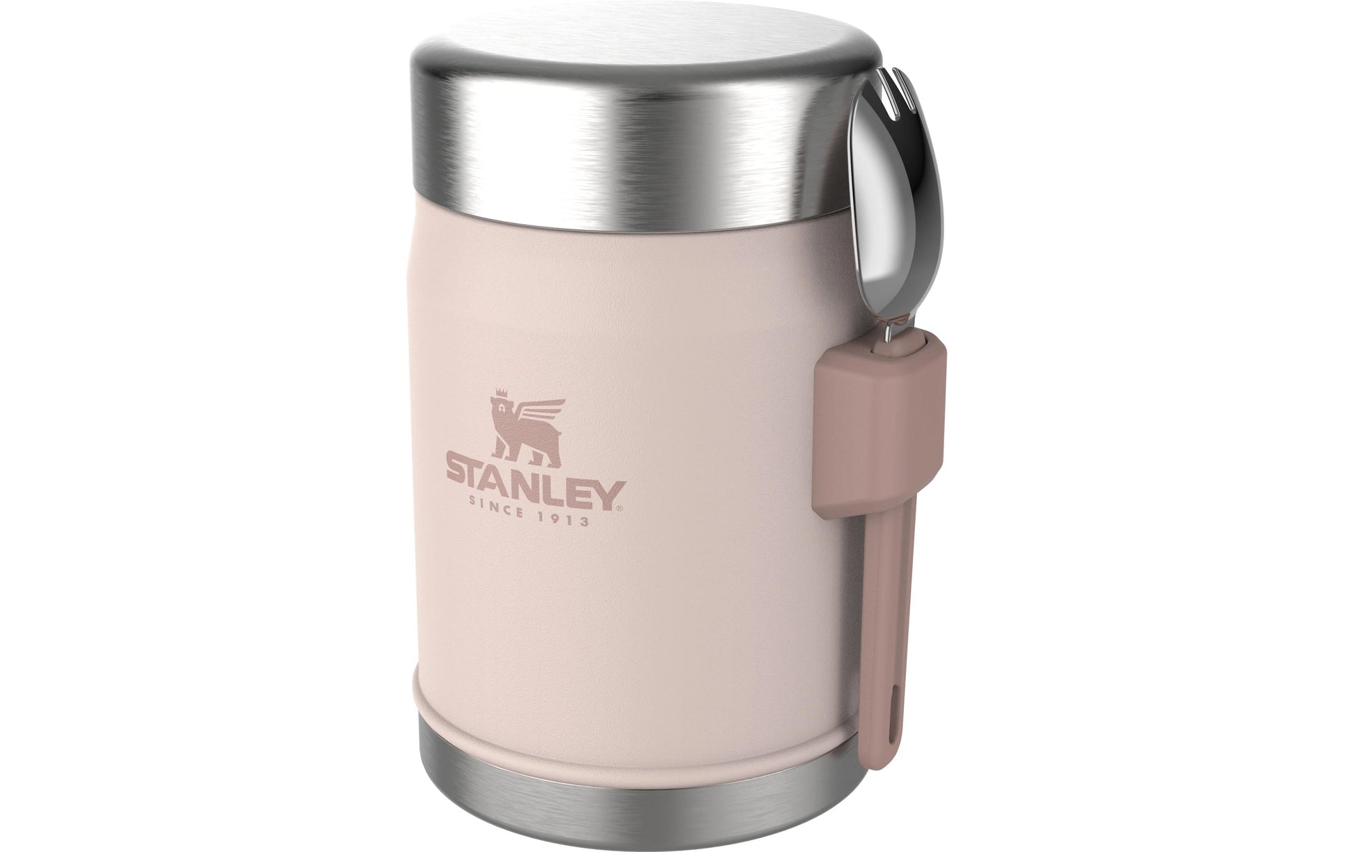 Stanley Vorratsdose 400 ml, 13,5 × 8,6 × 10,7 cm, Edelstahl, vakuumisoliert, leckdicht, rosa
