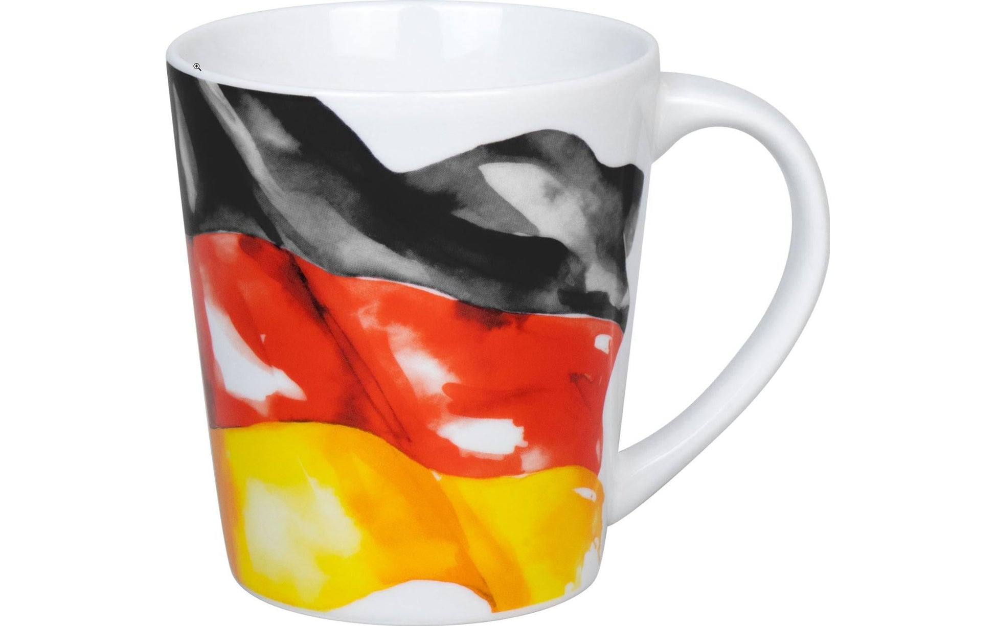 Könitz Porzellan Könitz Becher Flagge Deutschland – 380 ml, Ø 9 cm, Porzellan, spülmaschinenfest