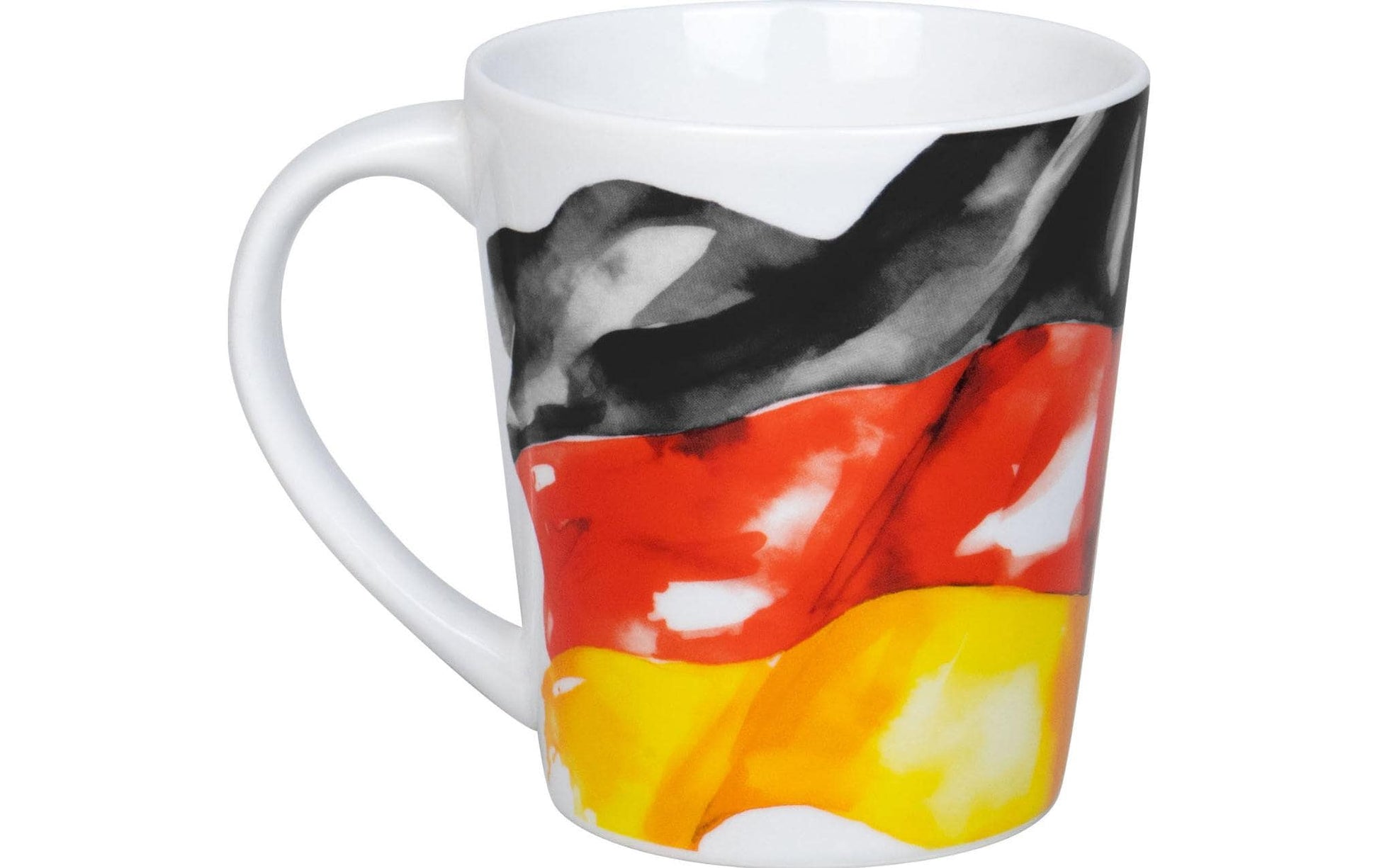 Könitz Porzellan Könitz Becher Flagge Deutschland – 380 ml, Ø 9 cm, Porzellan, spülmaschinenfest