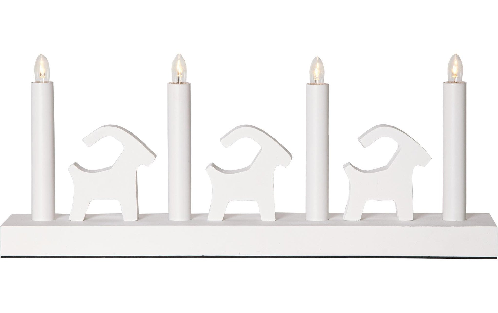 Star Trading Wandleuchte BRUSE – 43 × 7 × 17,5 cm, 0,5 W, Warmweiss, Weiss, Schalter