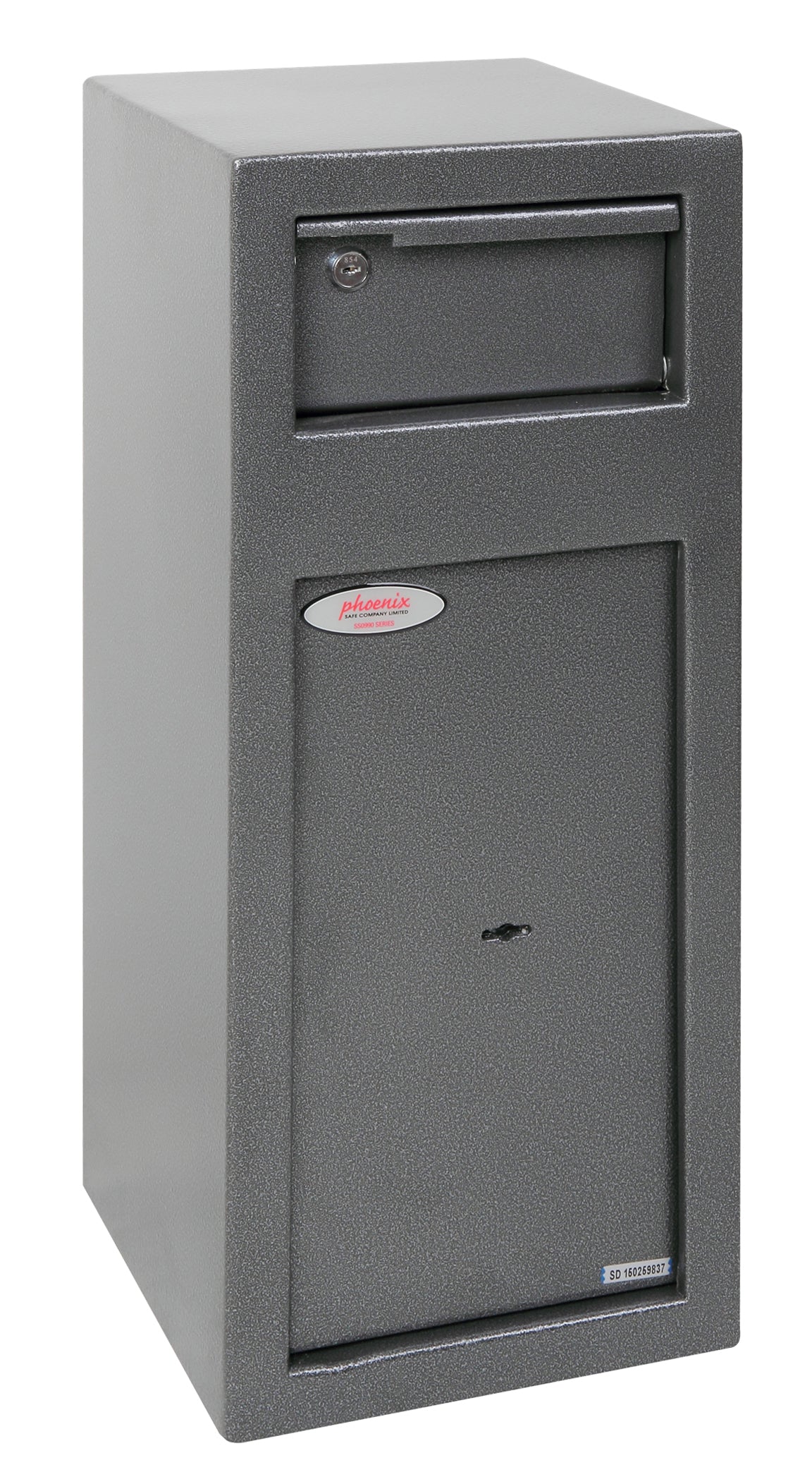 Phoenix Safe Co. Phoenix Einwurf-Tresor SS0992K – Schlüsselschloss – 250 × 250 × 600 mm – Graphitgrau