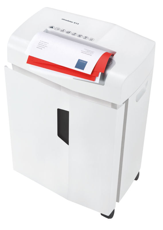 HSM shredstar X13 – Aktenvernichter, DIN P-4, Partikelschnitt 4 × 37 mm, 13 Blatt, 23 l