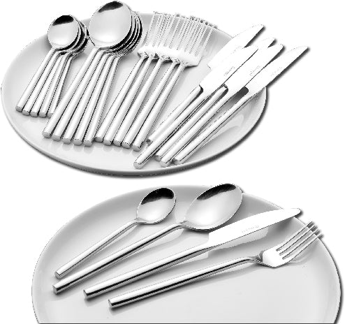 Esmeyer SILKE Besteck-Set – 30-teilig, Edelstahl 18/0, poliert, spülmaschinengeeignet