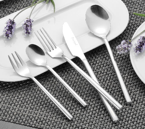Esmeyer SILKE Besteck-Set – 30-teilig, Edelstahl 18/0, poliert, spülmaschinengeeignet