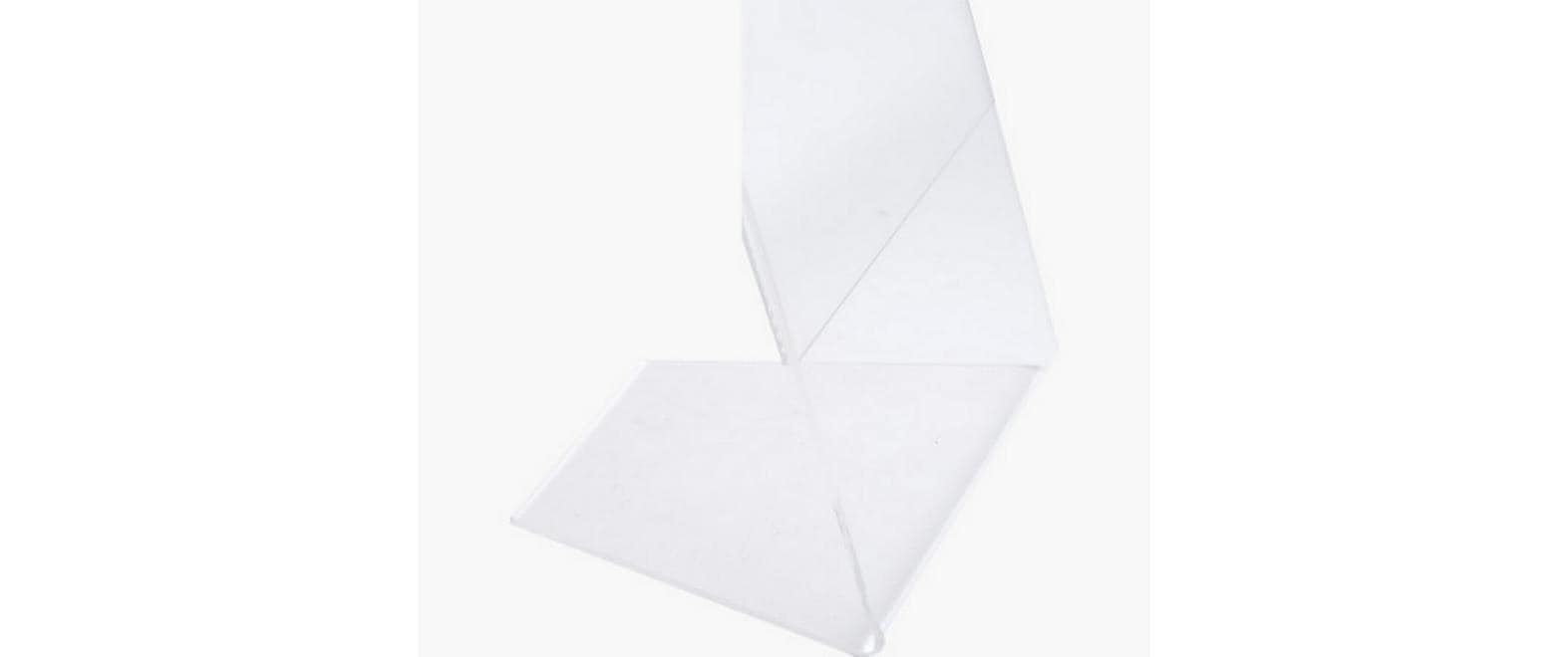 Exacompta Tischaufsteller – für A5 – 1 Fach – Hochformat – transparent – Acryl – 150×214×76 mm
