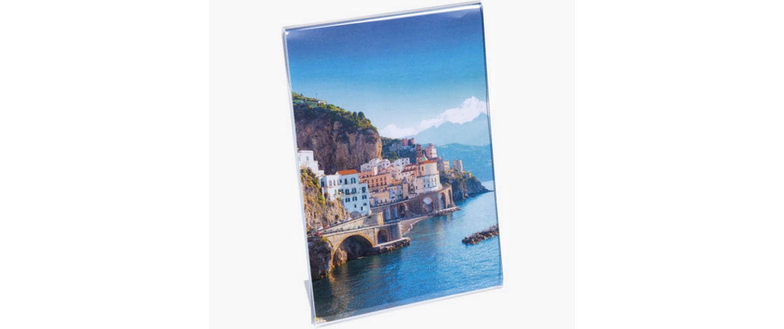 Exacompta Tischaufsteller – für A5 – 1 Fach – Hochformat – transparent – Acryl – 150×214×76 mm