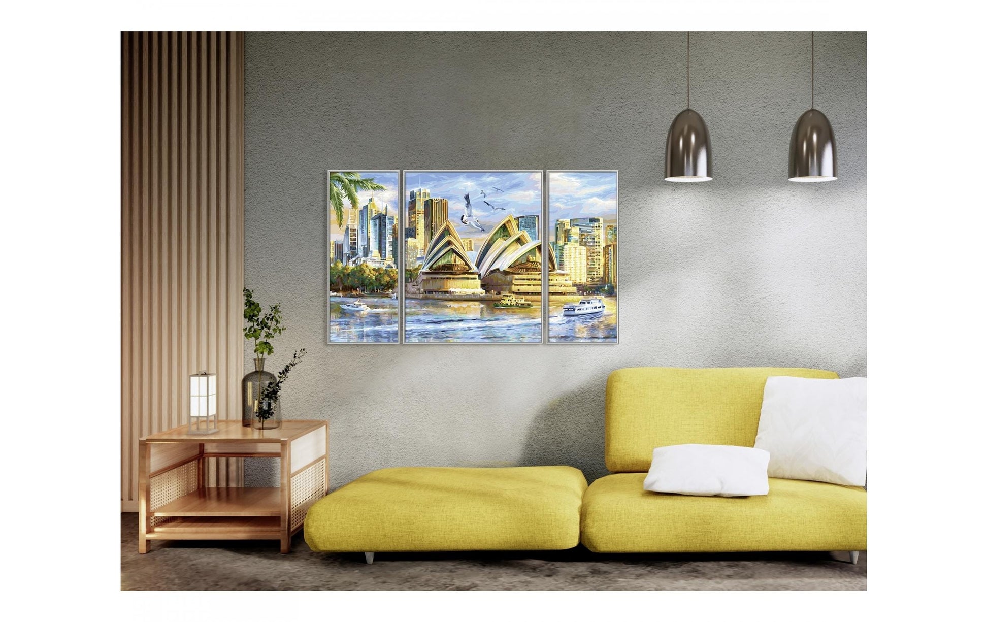 Schipper Malen-nach-Zahlen-Set – Stadt / Land – 3-teilig (40 × 50 cm, 20 × 50 cm, 20 × 50 cm) – ab 14 Jahren