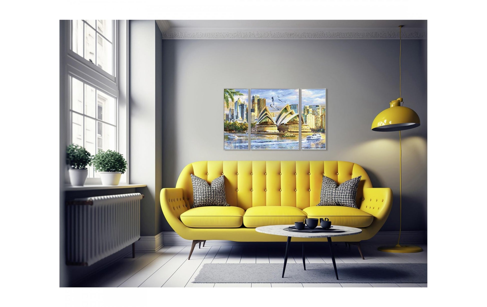 Schipper Malen-nach-Zahlen-Set – Stadt / Land – 3-teilig (40 × 50 cm, 20 × 50 cm, 20 × 50 cm) – ab 14 Jahren