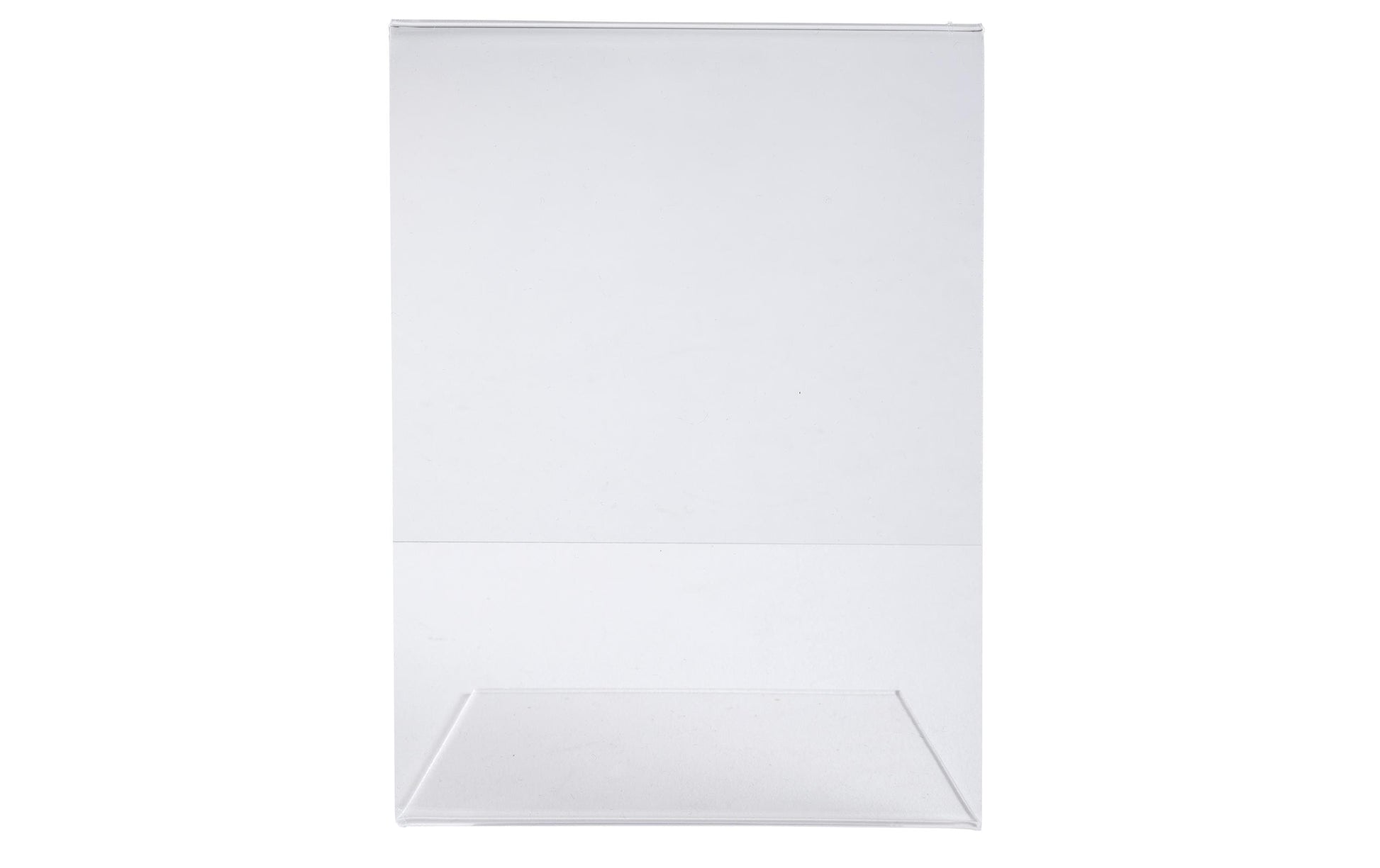 Exacompta Tischaufsteller – für A5 – 1 Fach – Hochformat – transparent – Acryl – 150×214×76 mm