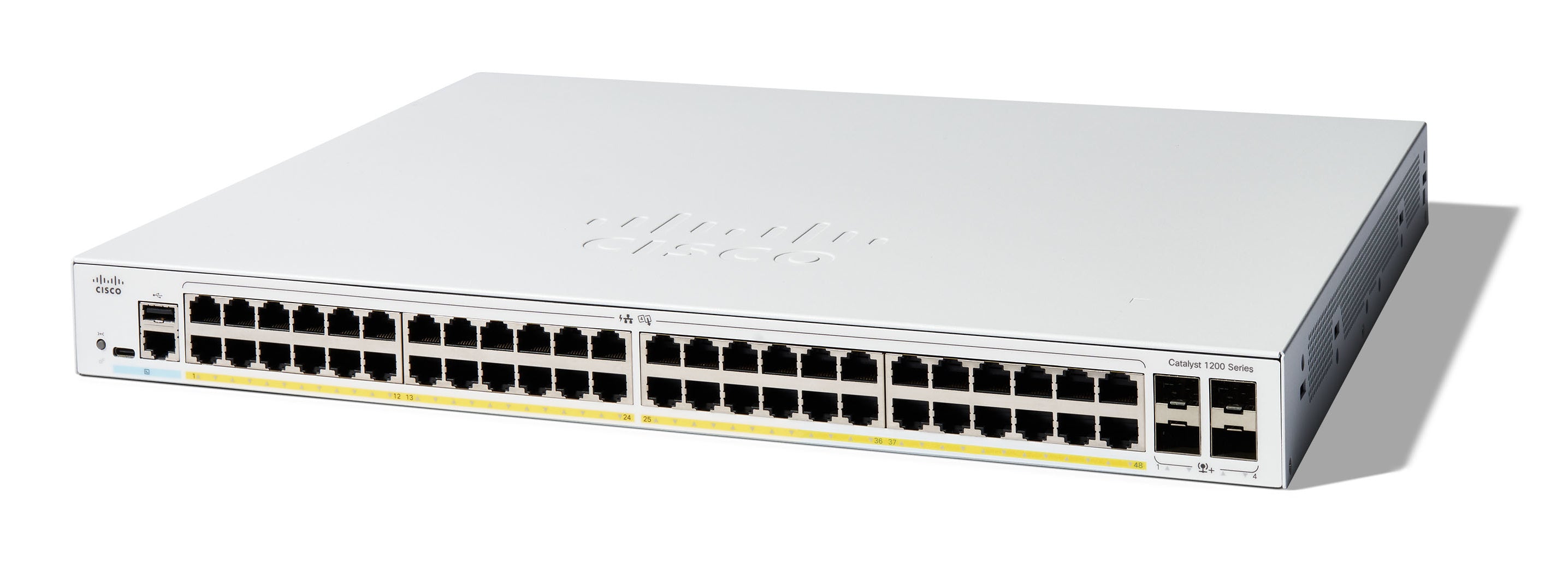 Cisco Catalyst C1200-48P-4X-RF – Managed Switch – 48×GbE, 4×SFP, L2/L3, PoE, 19" Rack
