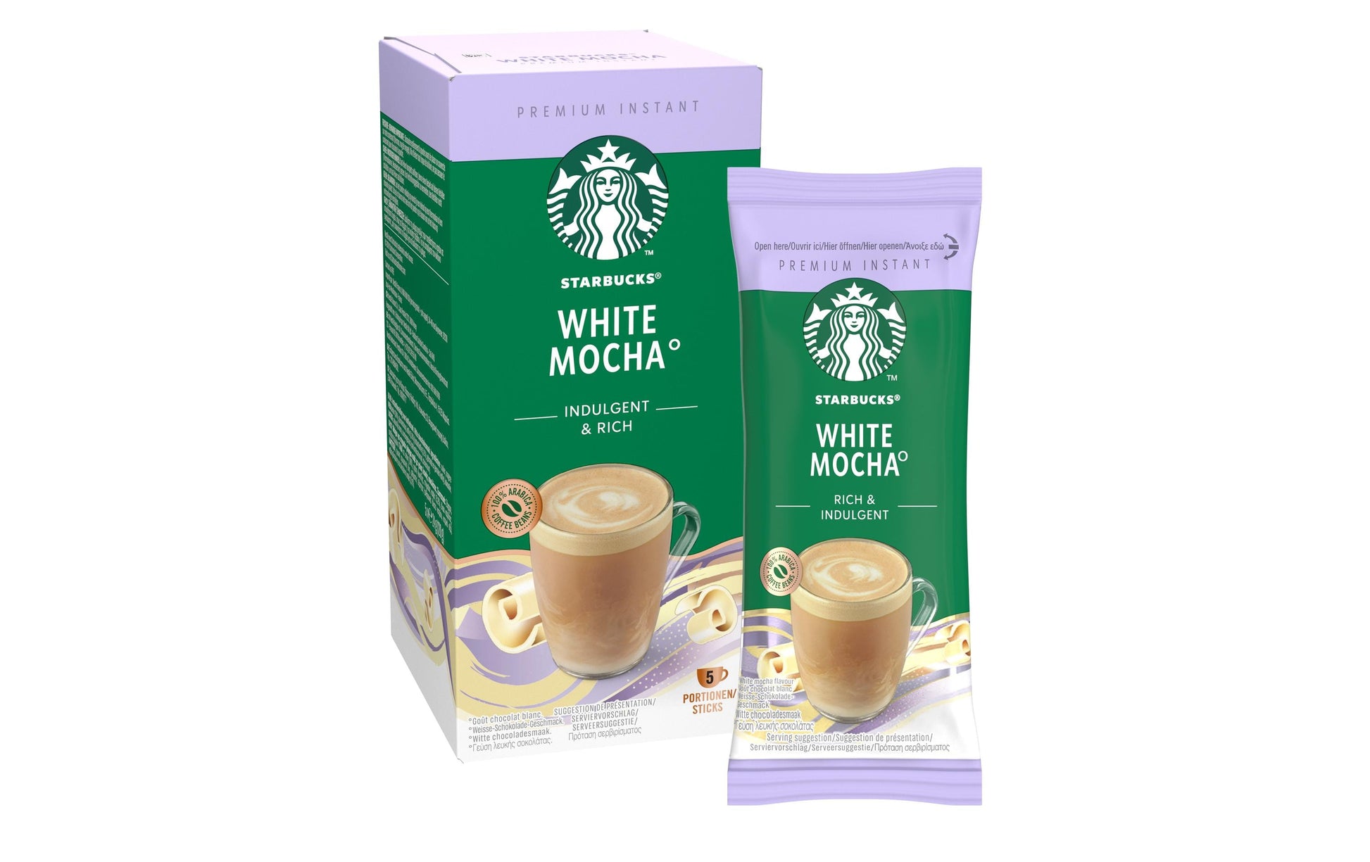 Starbucks White Mocha – Instantgetränk – Mokka, 5 Sticks