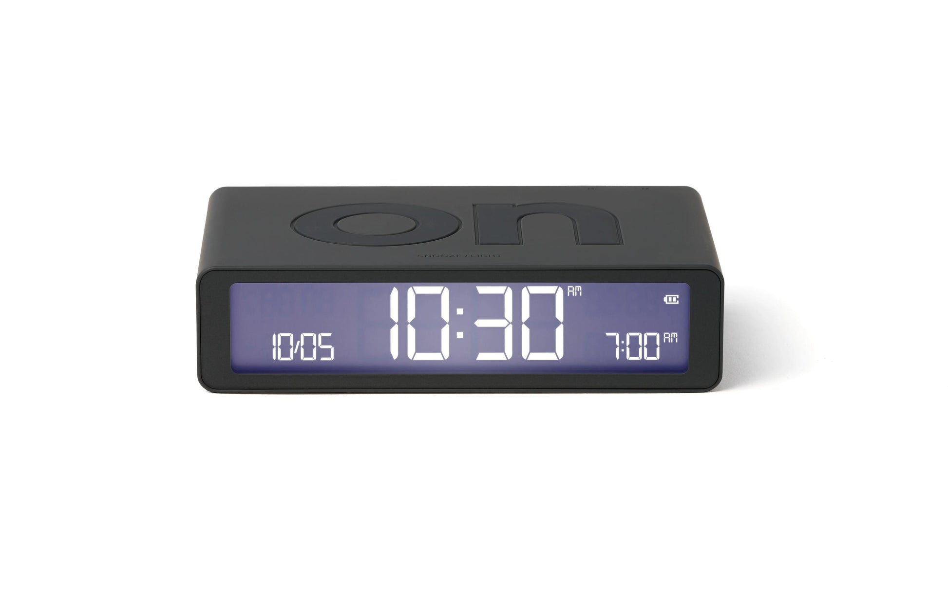 LEXON Digitalwecker – Snooze, USB, 10,4 × 2,6 × 6,5 cm, Grau