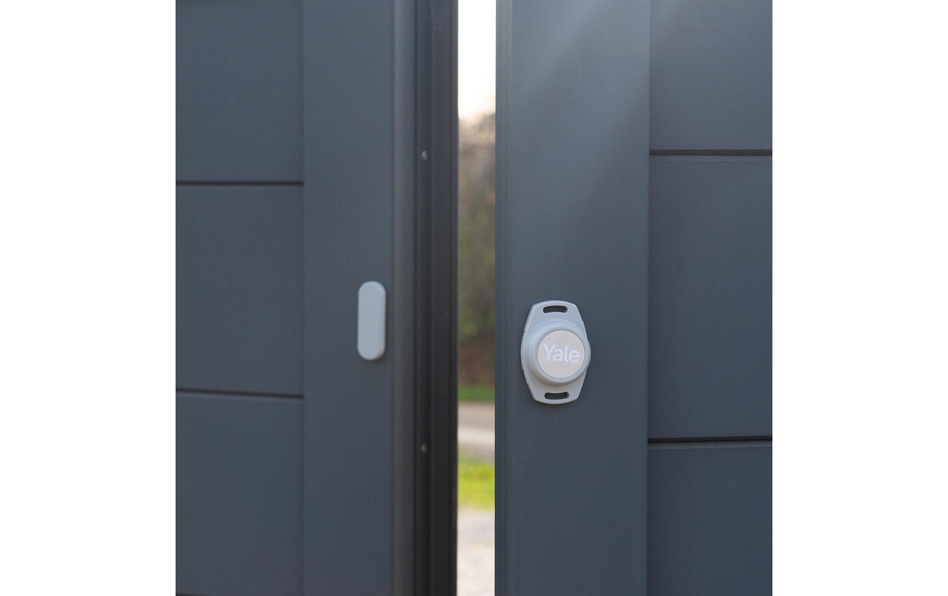 Yale Smart Positionssensor + Magnet Toröffner Türklingel-Zubehör – 40×20×3 mm, Schwarz/Grau