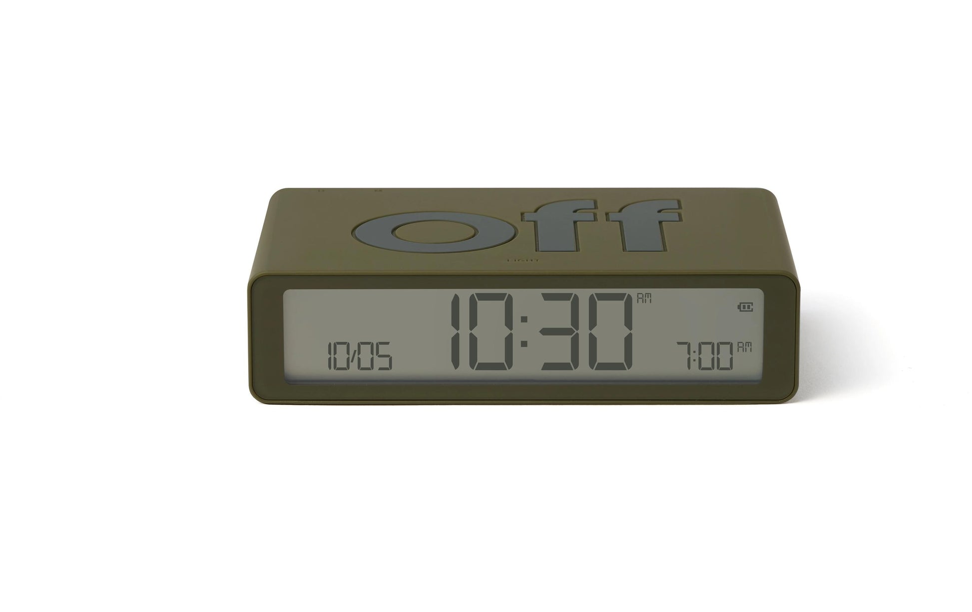 LEXON Digitalwecker – Snooze, USB, 10,4 × 2,6 × 6,5 cm, braun