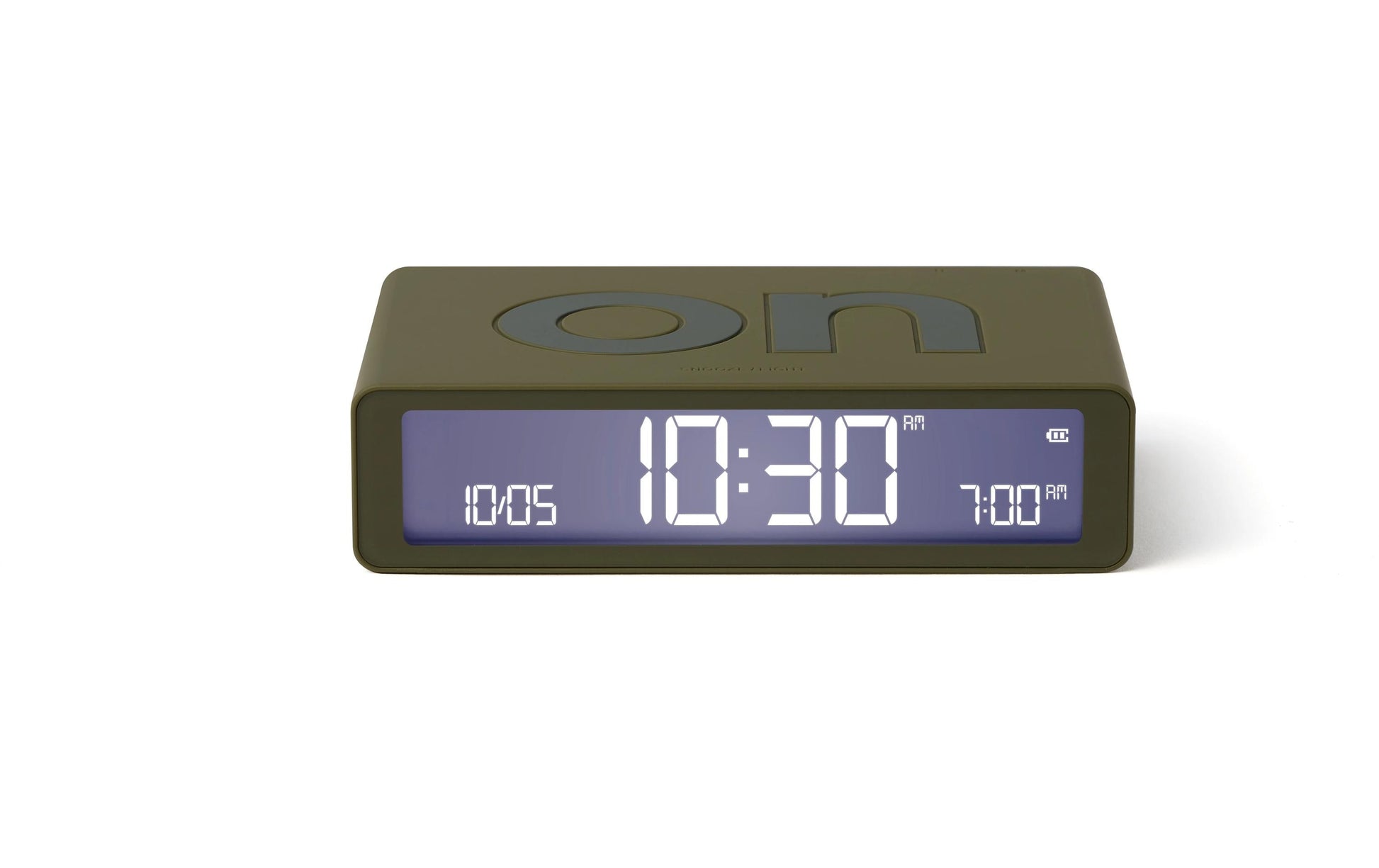LEXON Digitalwecker – Snooze, USB, 10,4 × 2,6 × 6,5 cm, braun