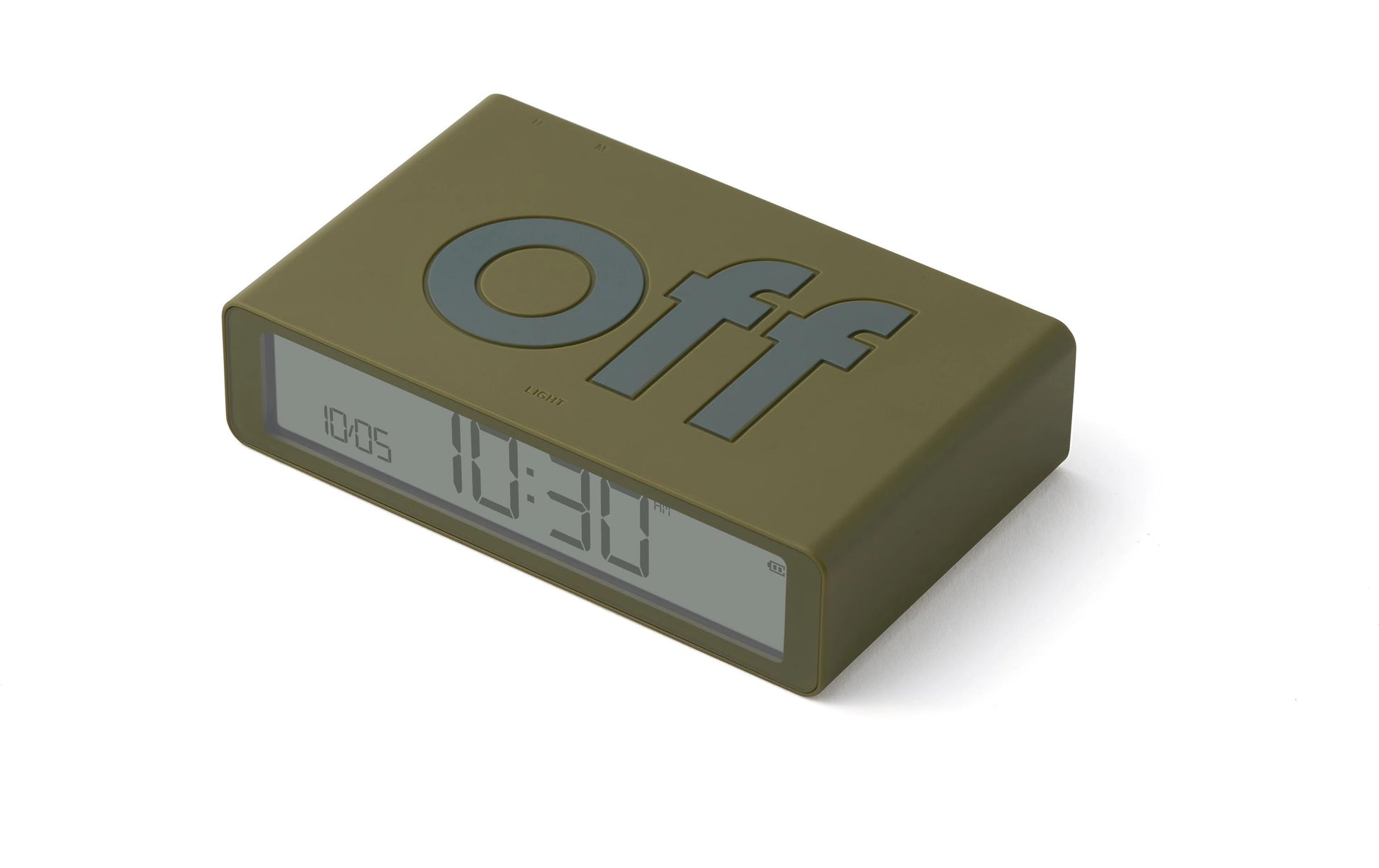 LEXON Digitalwecker – Snooze, USB, 10,4 × 2,6 × 6,5 cm, braun