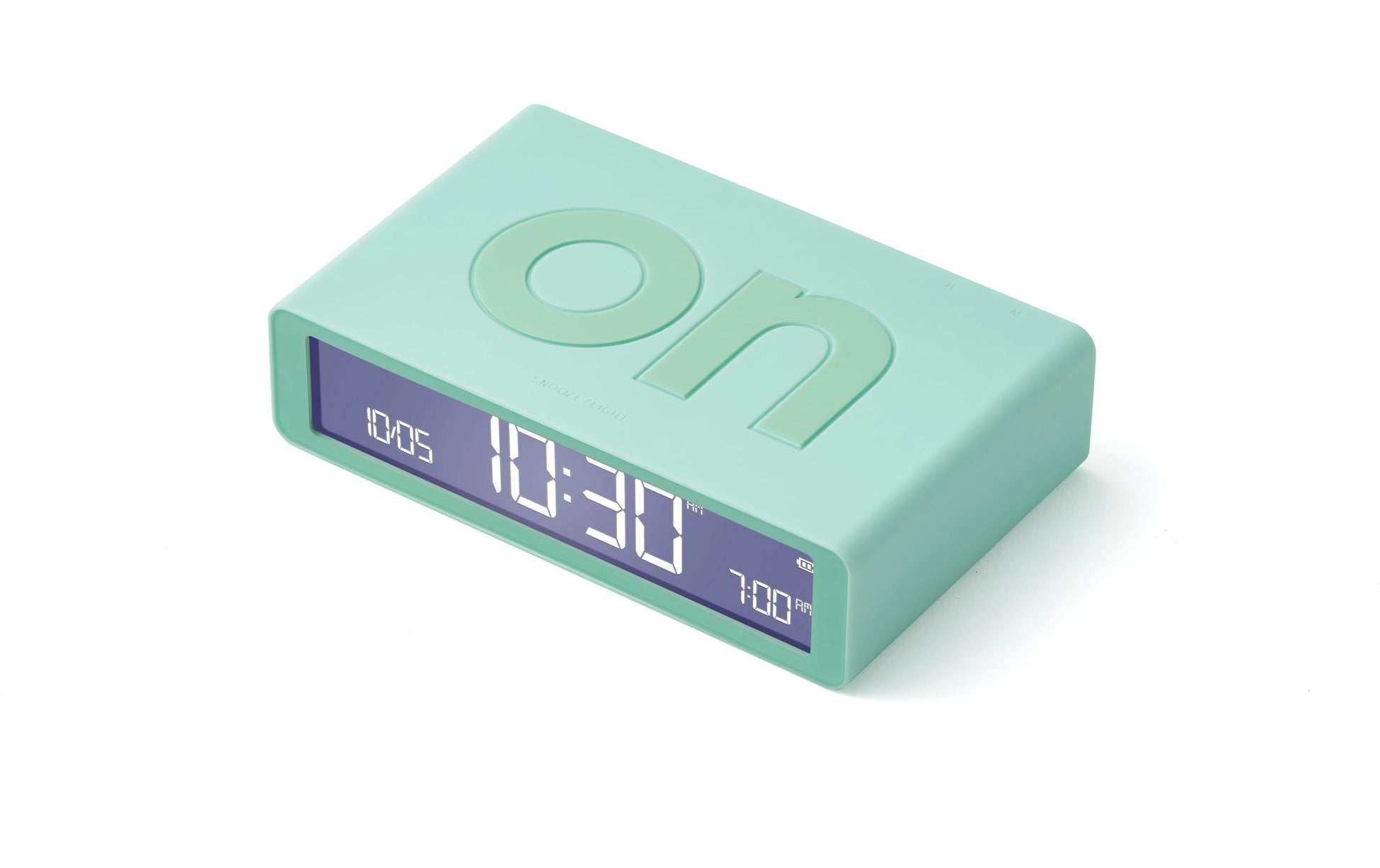 LEXON Wecker Flip Classic – digital – grün, USB