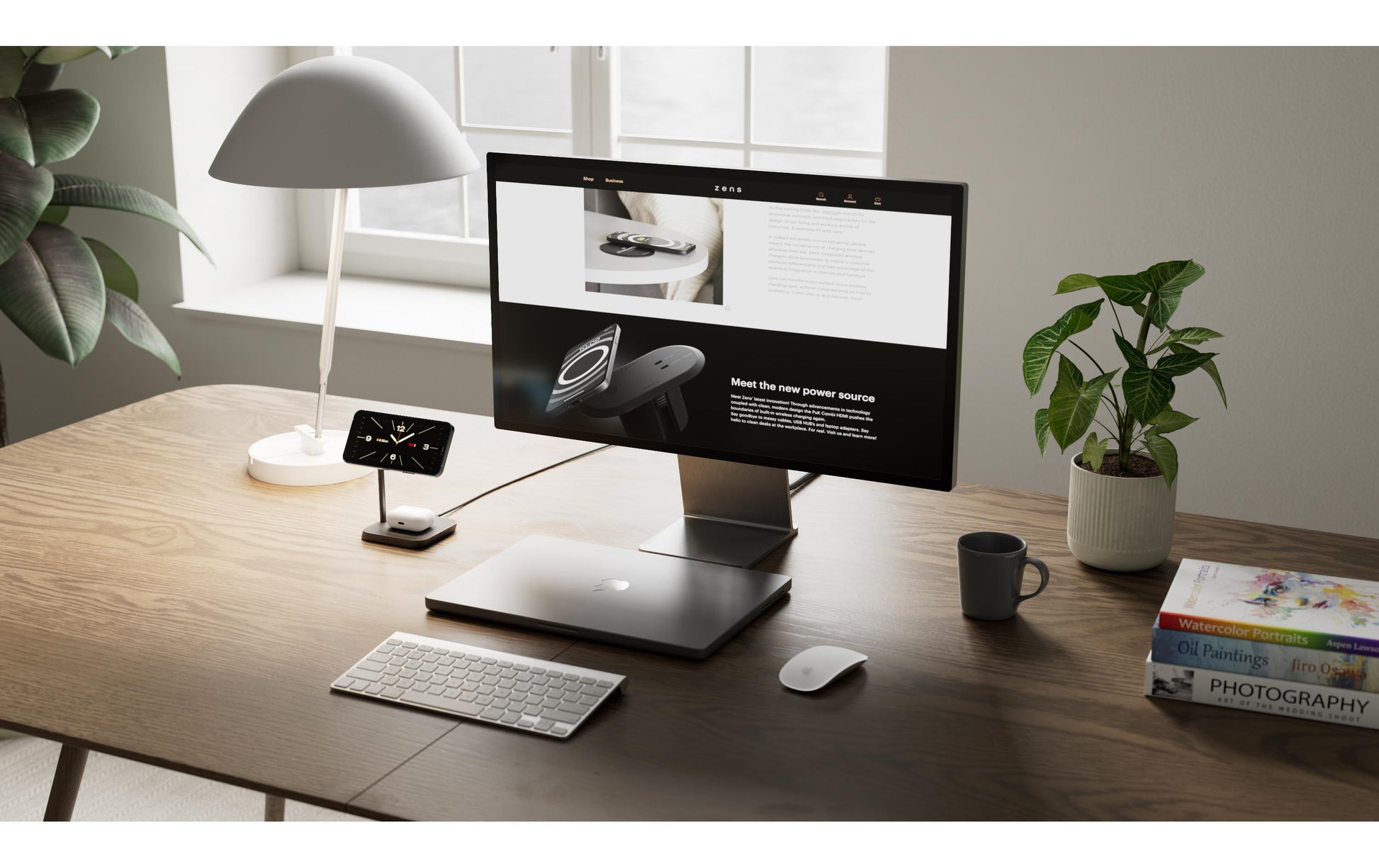 ZENS Ladestation – 15 W, Qi2, MagSafe-kompatibel – für iPhone 12+, AirPods (2, 3, Pro)