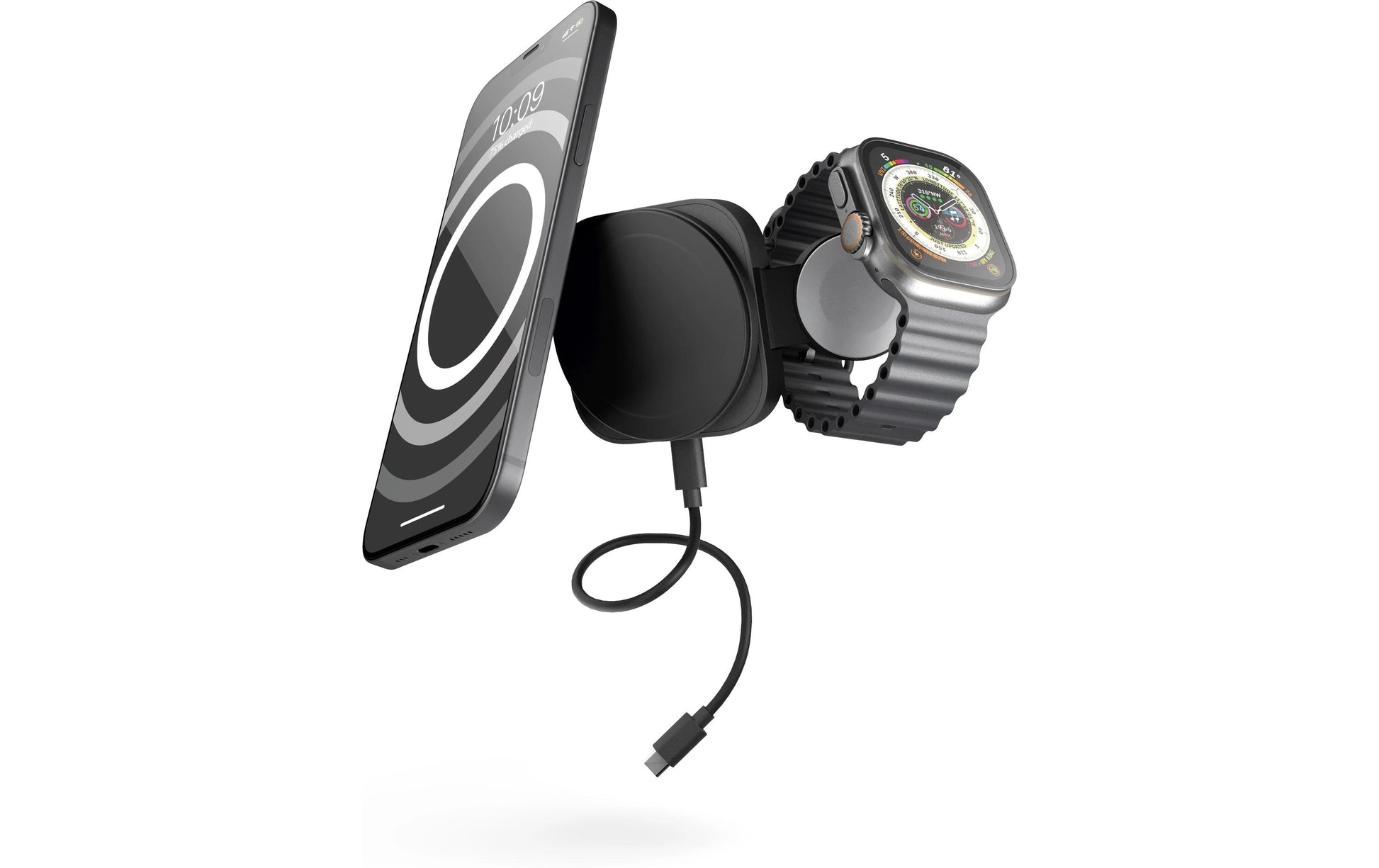 ZENS Travel Pro 2 Ladestation – 20 W, 1× USB-C, Qi2 – für Kopfhörer, Smartphone, Smartwatch