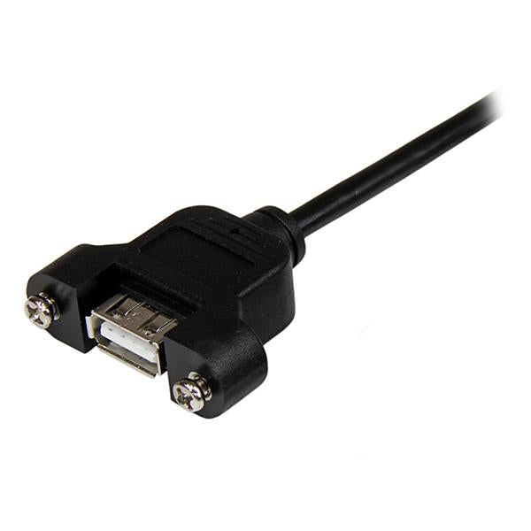 StarTech.com USB-A Verlängerungskabel (Stecker auf Buchse) – USB 2.0 (480 Mbit/s) – 0,3 m – PVC – Schwarz
