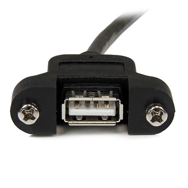 StarTech.com USB-A Verlängerungskabel (Stecker auf Buchse) – USB 2.0 (480 Mbit/s) – 0,3 m – PVC – Schwarz
