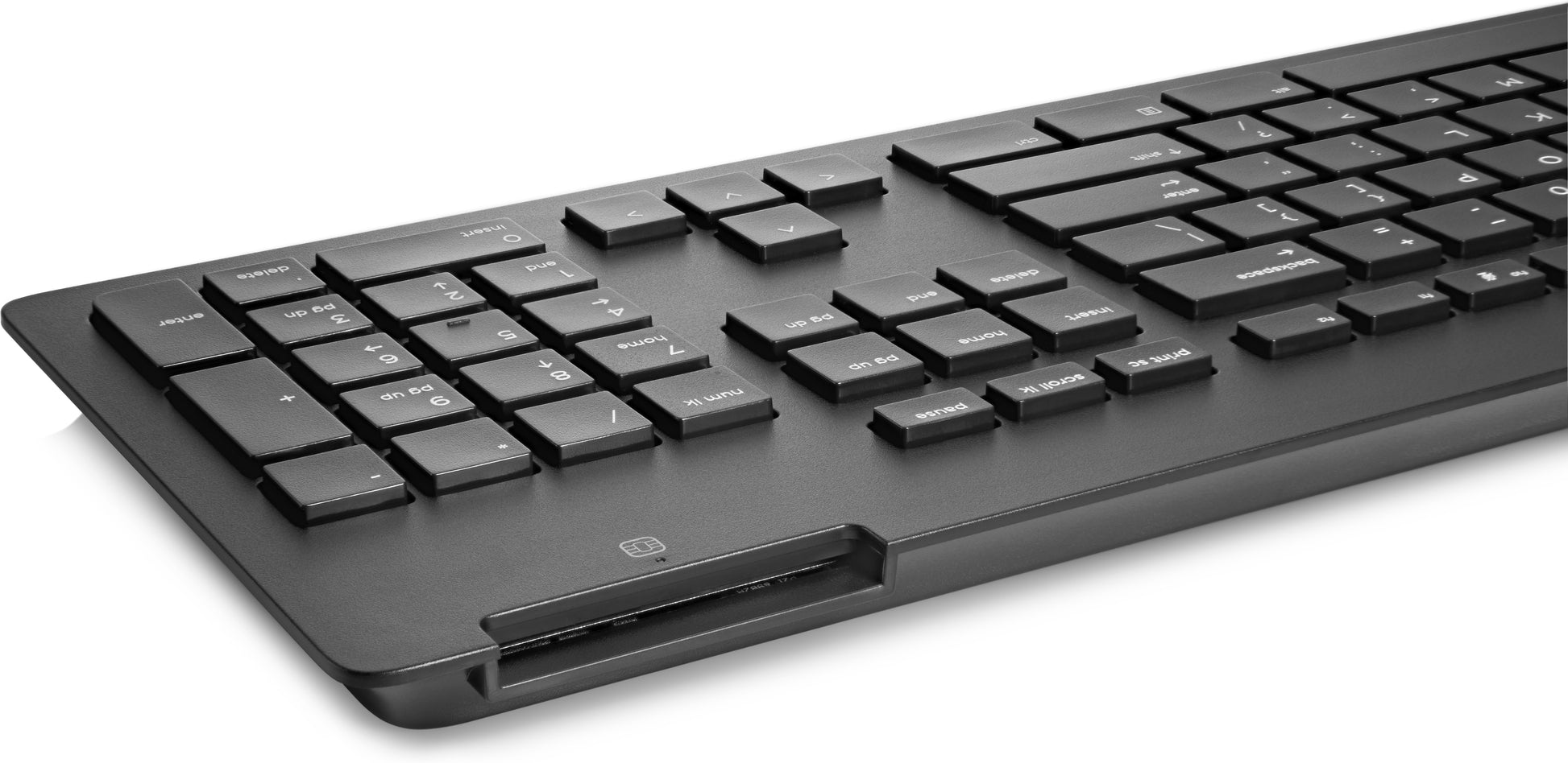 HP Tastatur – mechanisch – kabelgebunden (USB-A) – QWERTY (US-INT) – Smartcard-Leser – schwarz