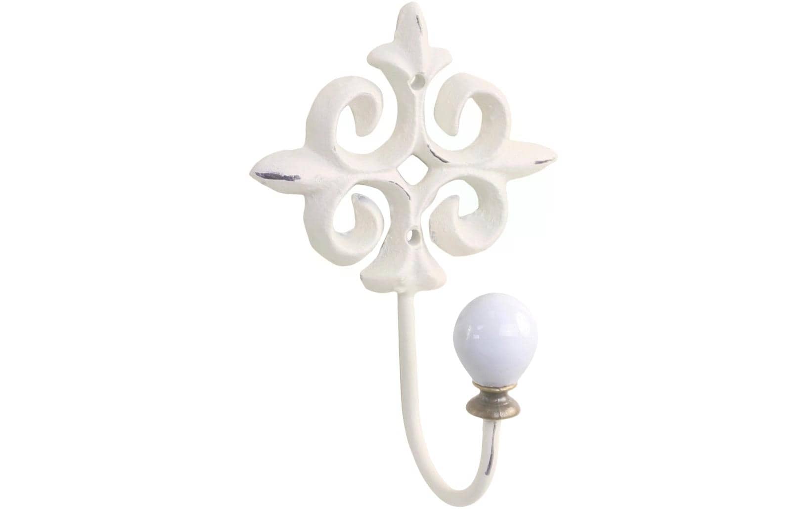 Chic Antique Haken – Eisen – Weiss – 85 × 130 mm