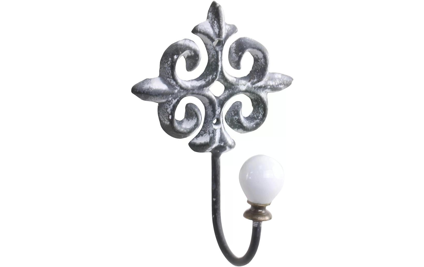 Chic Antique Haken – Eisen – Grau – 85 × 130 × 60 mm