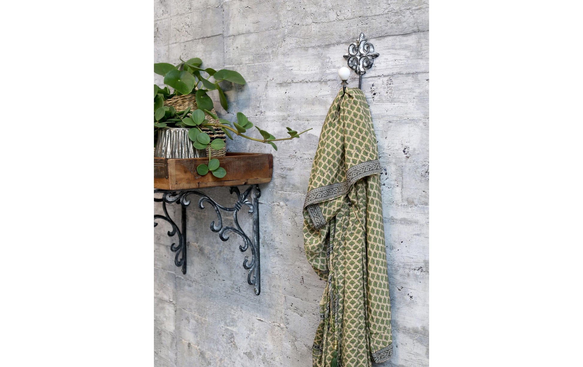 Chic Antique Haken – Eisen – Grau – 85 × 130 × 60 mm