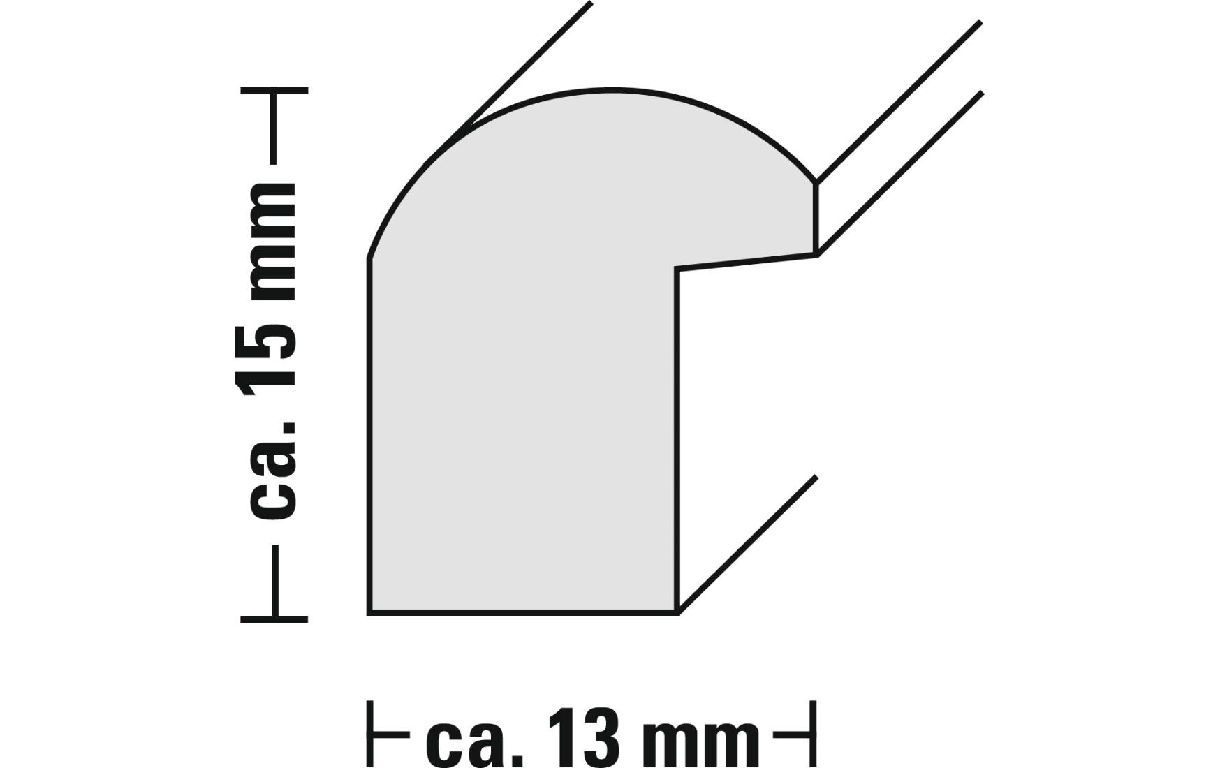 Hama Bilderrahmen – für 50 × 70 cm – Kunststoff, braun