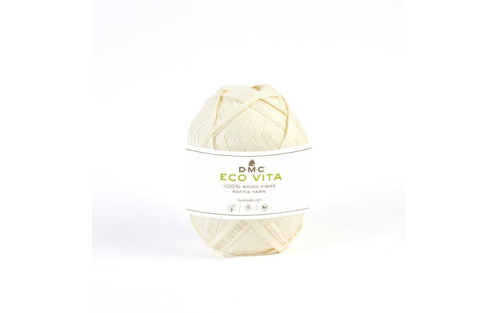 DMC Bastband (Papierbast), Holzfaser, Ecru, 100 m, 50 g, 1 Stk.