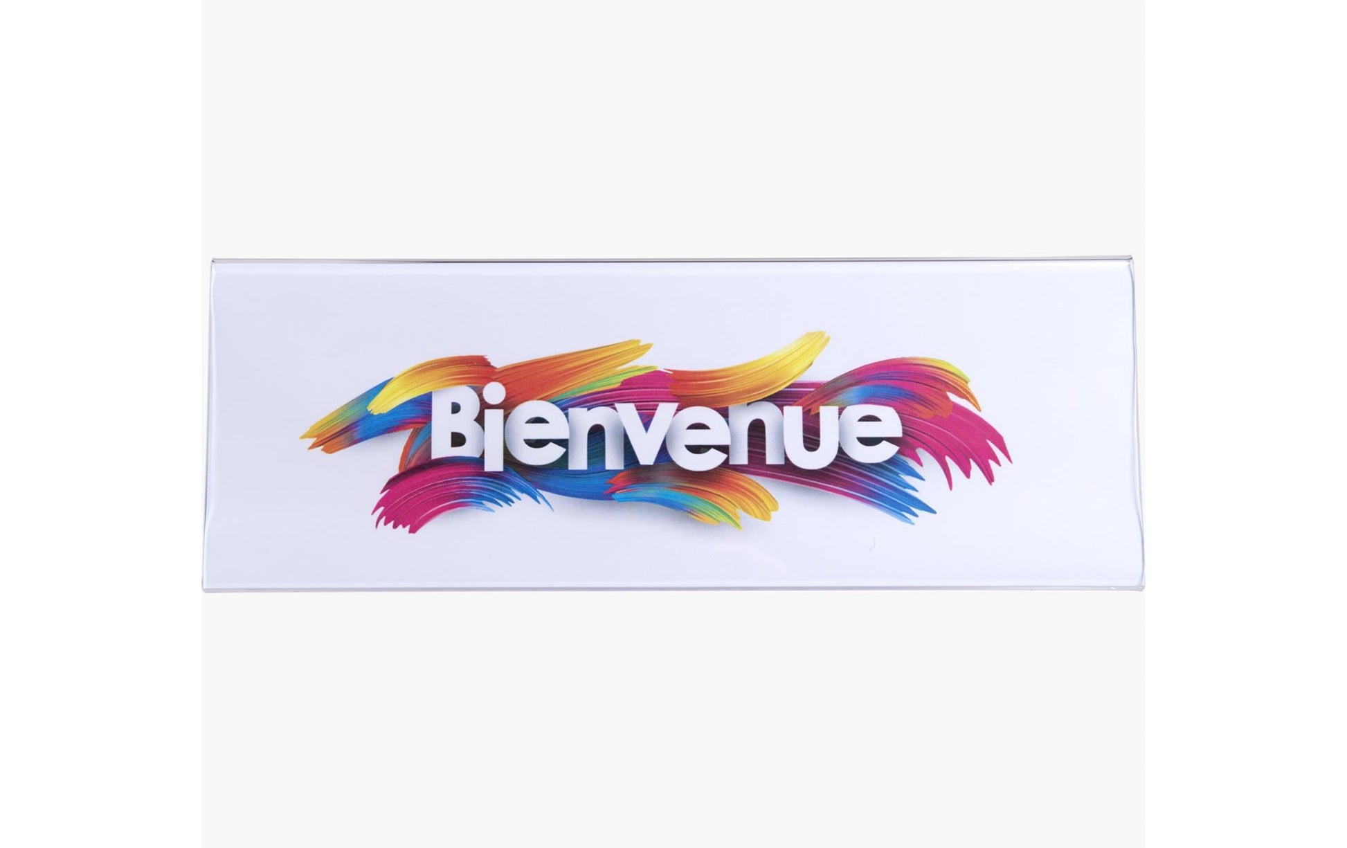 Exacompta Namensschild – 300 × 70 mm – Acryl – Weiss – 5 Stk.
