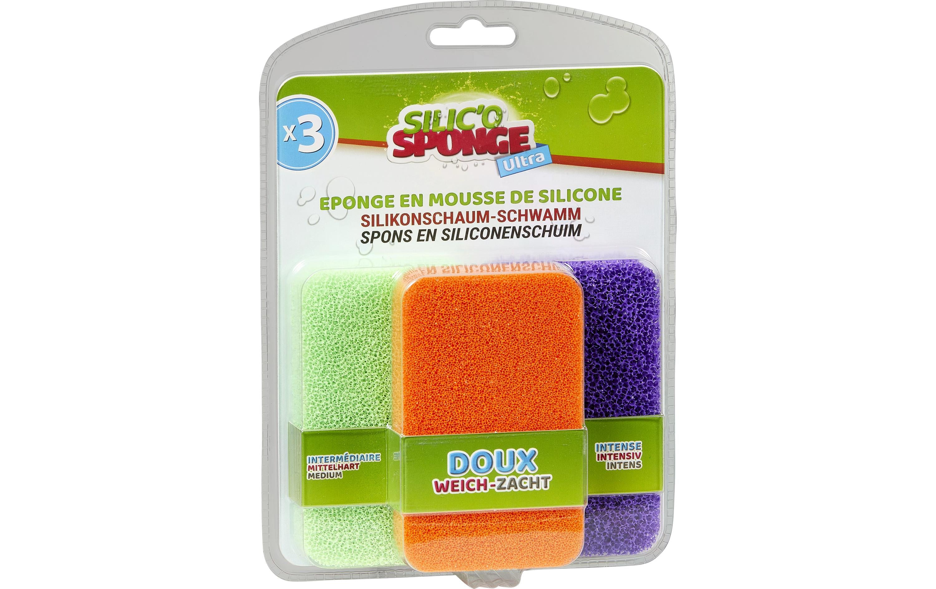 Mediashop Silikonschwamm – Silikon, für Universal, grün, 3 Stk.