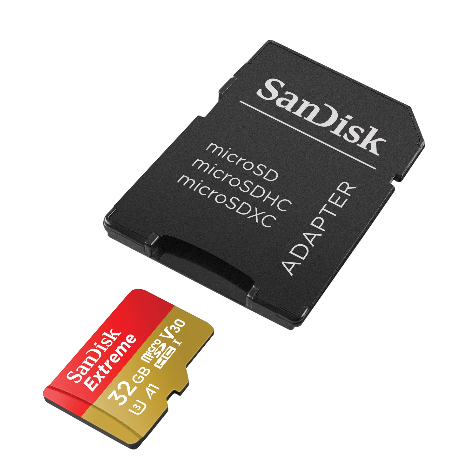 SanDisk Extreme microSDHC Speichergerät – 32 GB, inkl. Adapter
