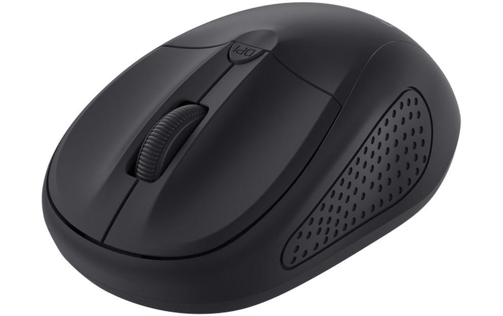 Trust Primo – Maus – Kabellos (2,4 GHz), 1600 DPI, beidhändig, Schwarz