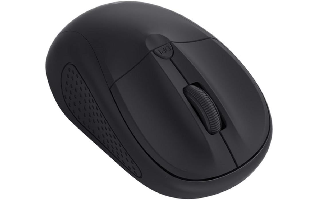 Trust Primo – Maus – Kabellos (2,4 GHz), 1600 DPI, beidhändig, Schwarz