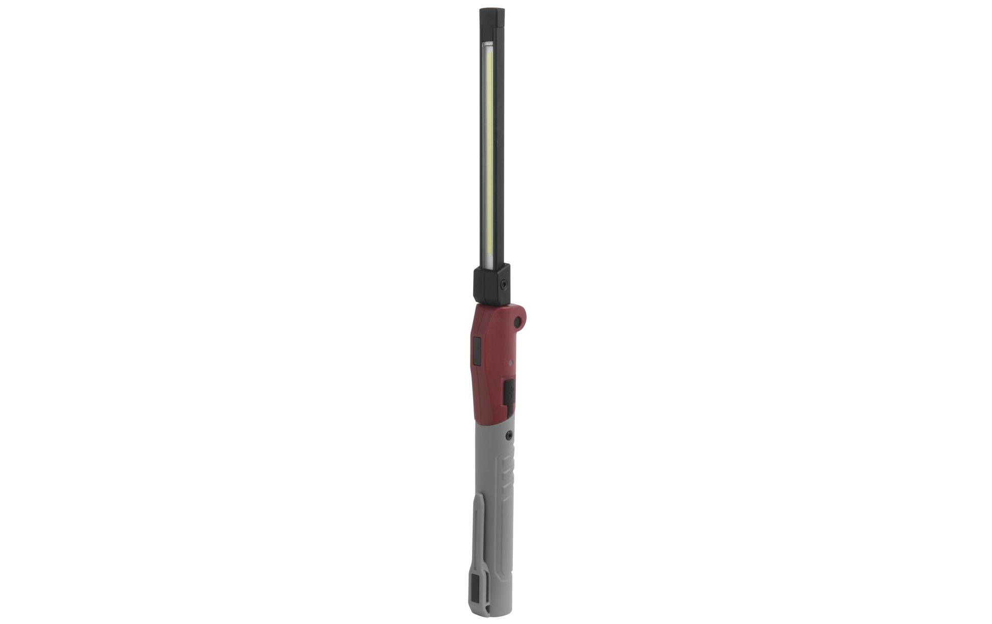 Kraftwerk Taschenlampe Slimlight 800 – 800 lm, IP54, Akku, Dimmer – Rot