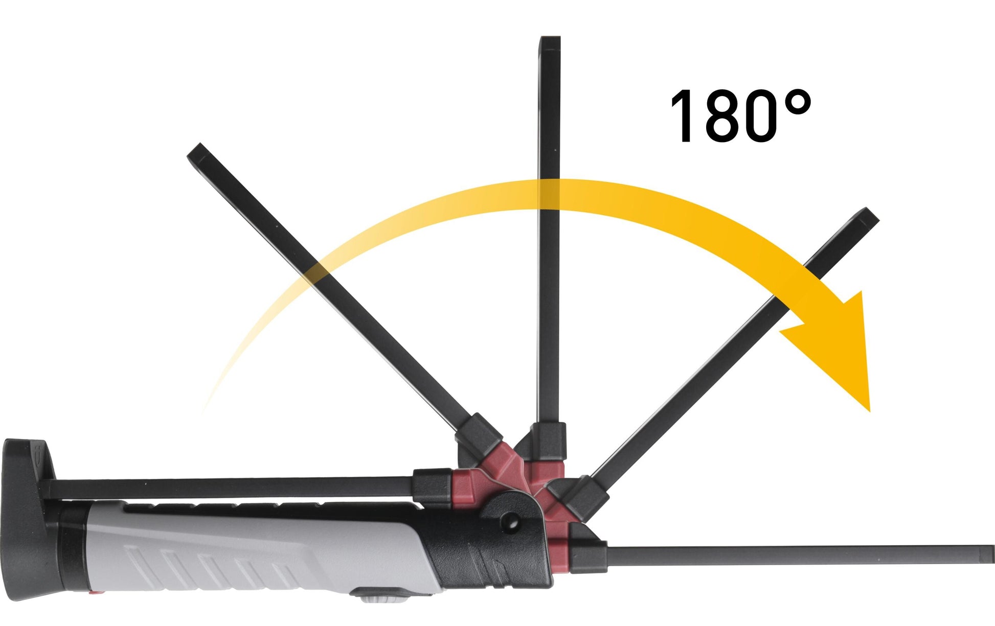 KRAFTWERK Taschenlampe Slimlight 700 – 700 lm, IP54, Akku (fest verbaut), dimmbar – Schwarz, 12er-Pack