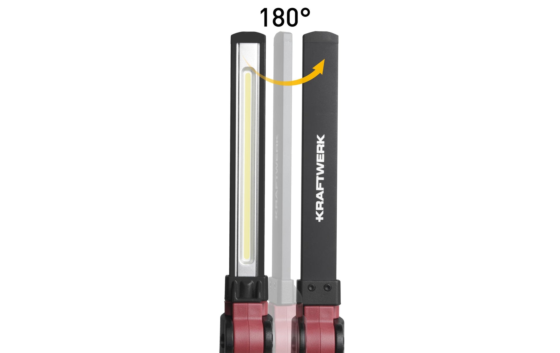 KRAFTWERK Taschenlampe Slimlight 700 – 700 lm, IP54, Akku (fest verbaut), dimmbar – Schwarz, 12er-Pack