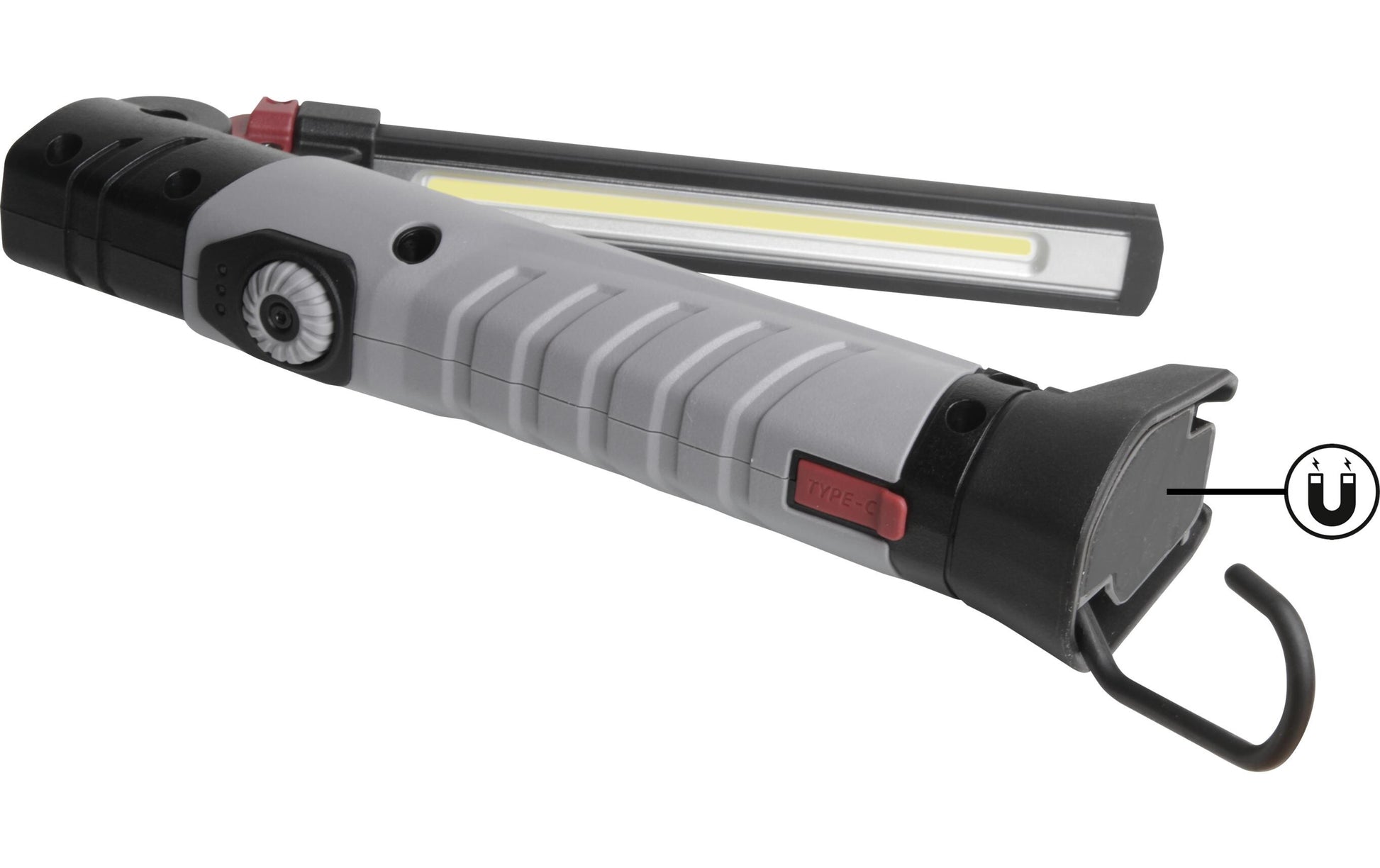 KRAFTWERK Taschenlampe Slimlight 700 – 700 lm, IP54, Akku (fest verbaut), dimmbar – Schwarz, 12er-Pack