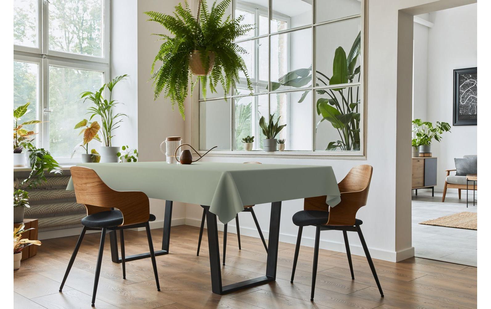 d-c-fix Tischdecke – 140×180 cm, Polyester, Salbeigrün