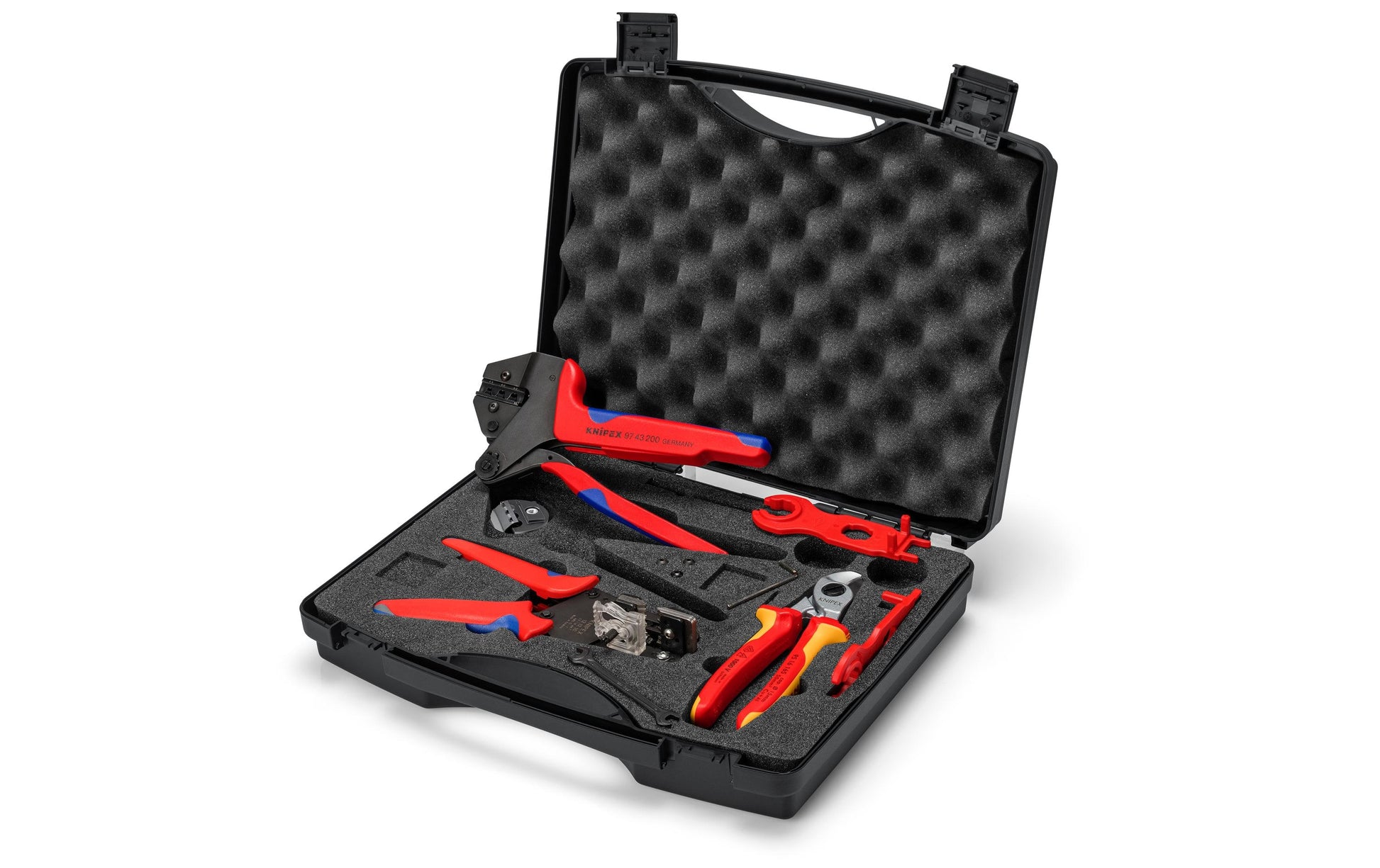 KNIPEX – Werkzeugkoffer PV – für MC4 – 7-teilig