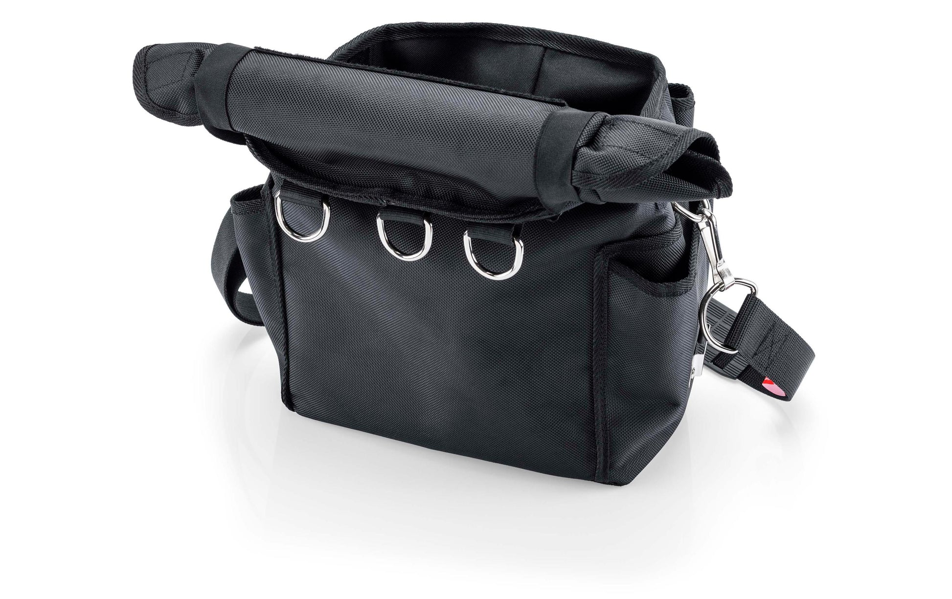 Knipex 00 50 50 T LE Werkzeugtasche 12 l – leer, mit Schultergurt, schwarz, PP, B 250 × H 150 × T 300 mm