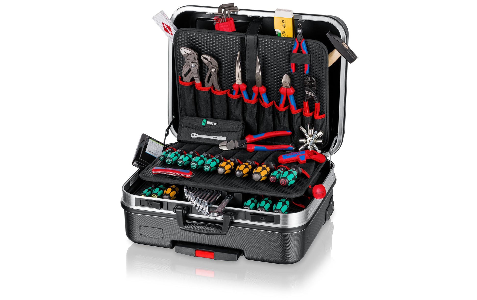 Knipex Werkzeugkasten BIG Basic Move, 430 × 515 × 280 mm, Aluminium, schwarz