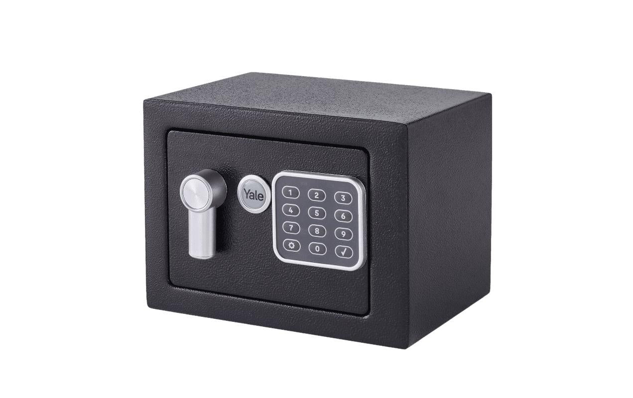 Yale Möbeltresor YSV/170/DB2 – Elektronikschloss – 3,8 l – Boden-/Wandmontage – Schwarz