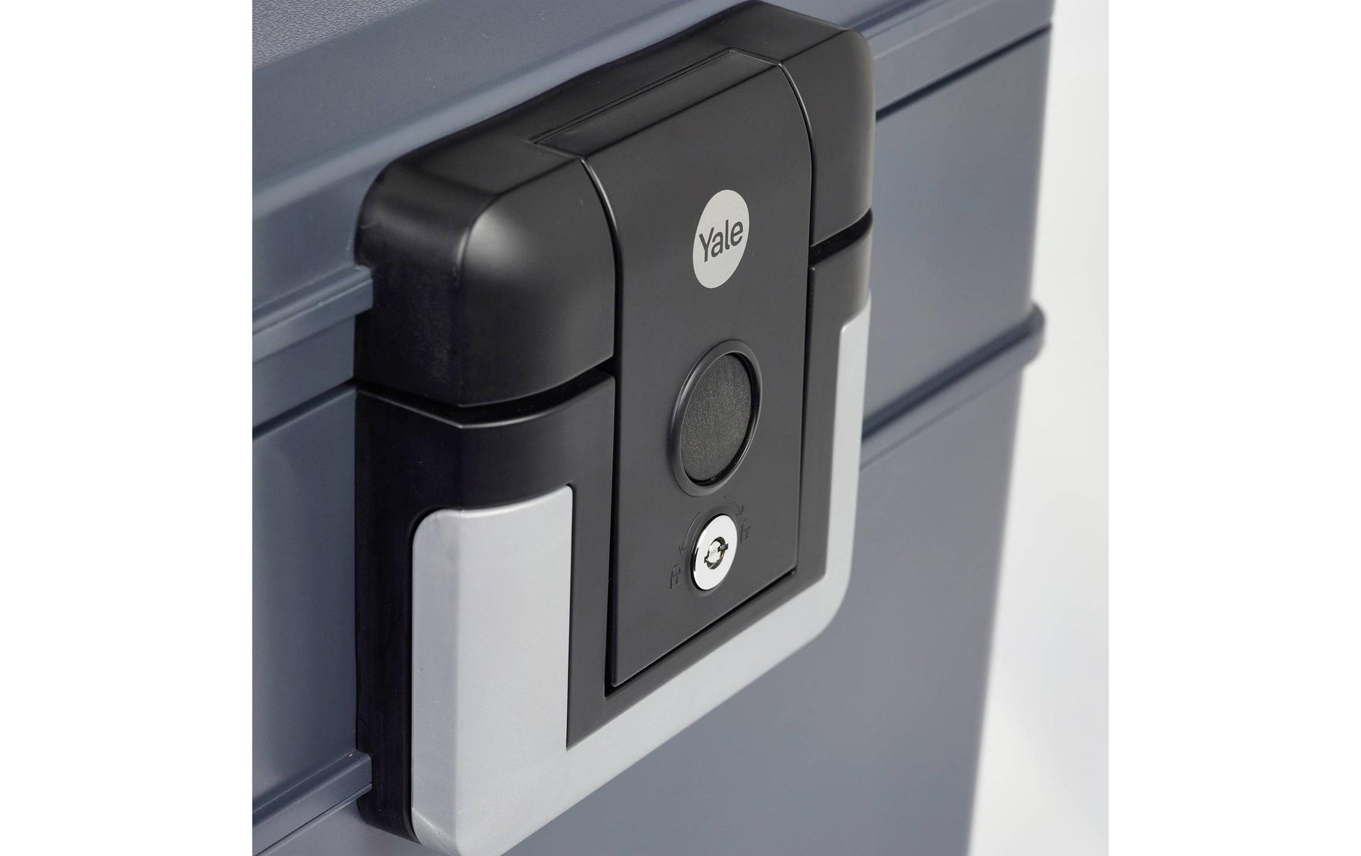 Yale Dokumentenkassette – mit Schlüsselschloss, Kunststoff, schwarz, 405 × 320 × 145 mm