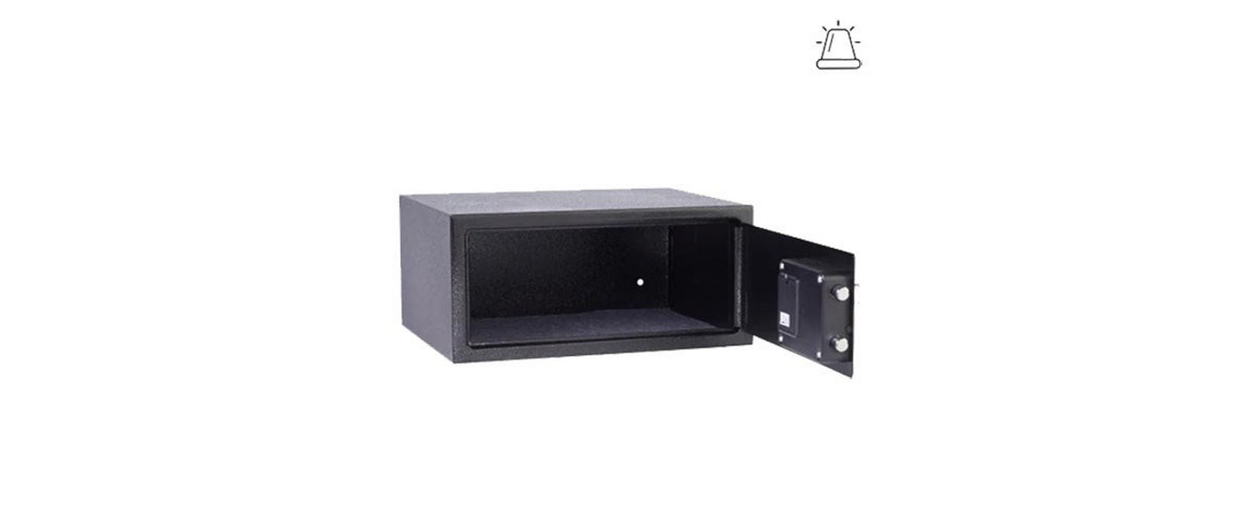 Yale Möbeltresor YLC/200/DB2 – Elektronik + Schlüssel – 24 l – Boden-/Wandmontage – Schwarz