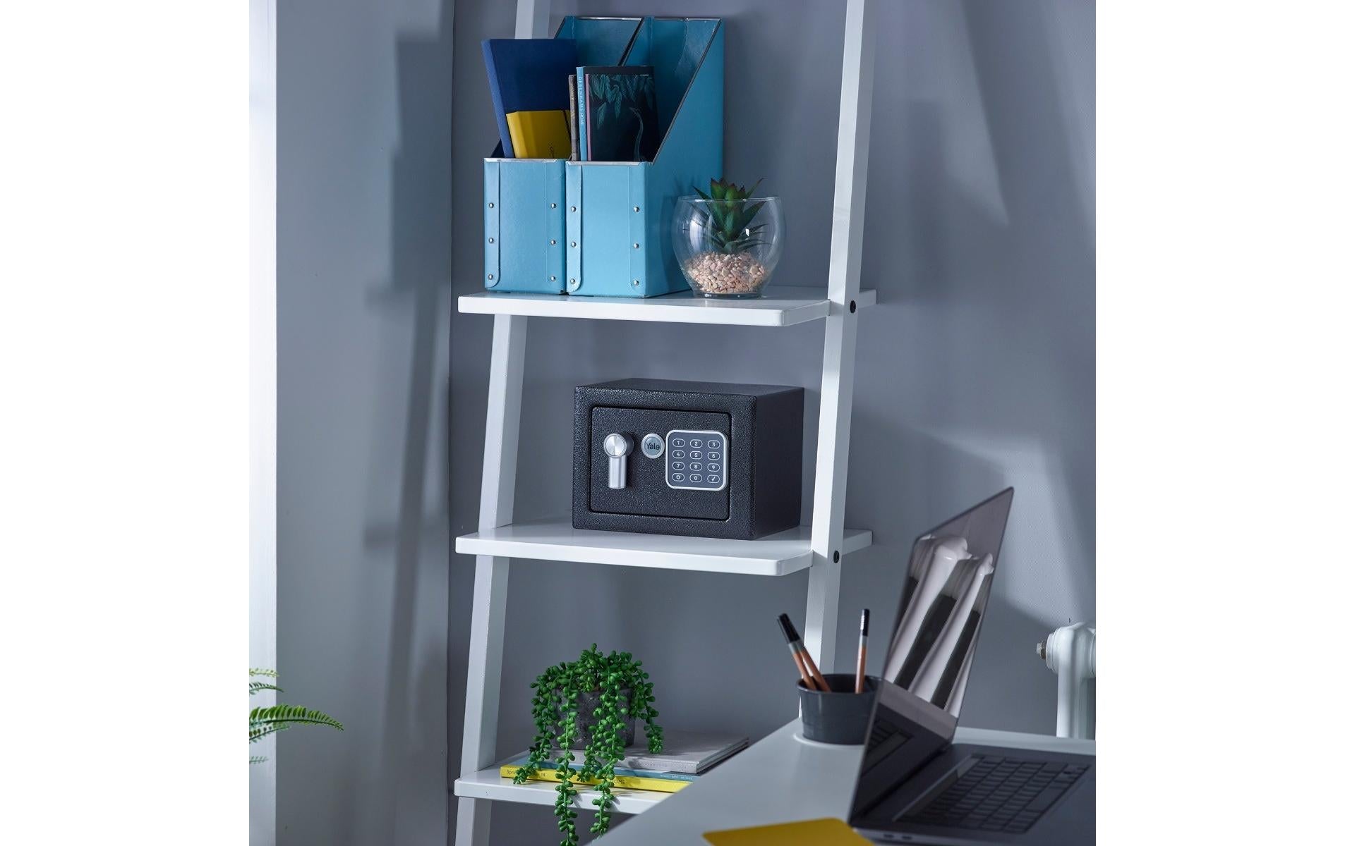 Yale Möbeltresor YSV/170/DB2 – Elektronikschloss – 3,8 l – Boden-/Wandmontage – Schwarz