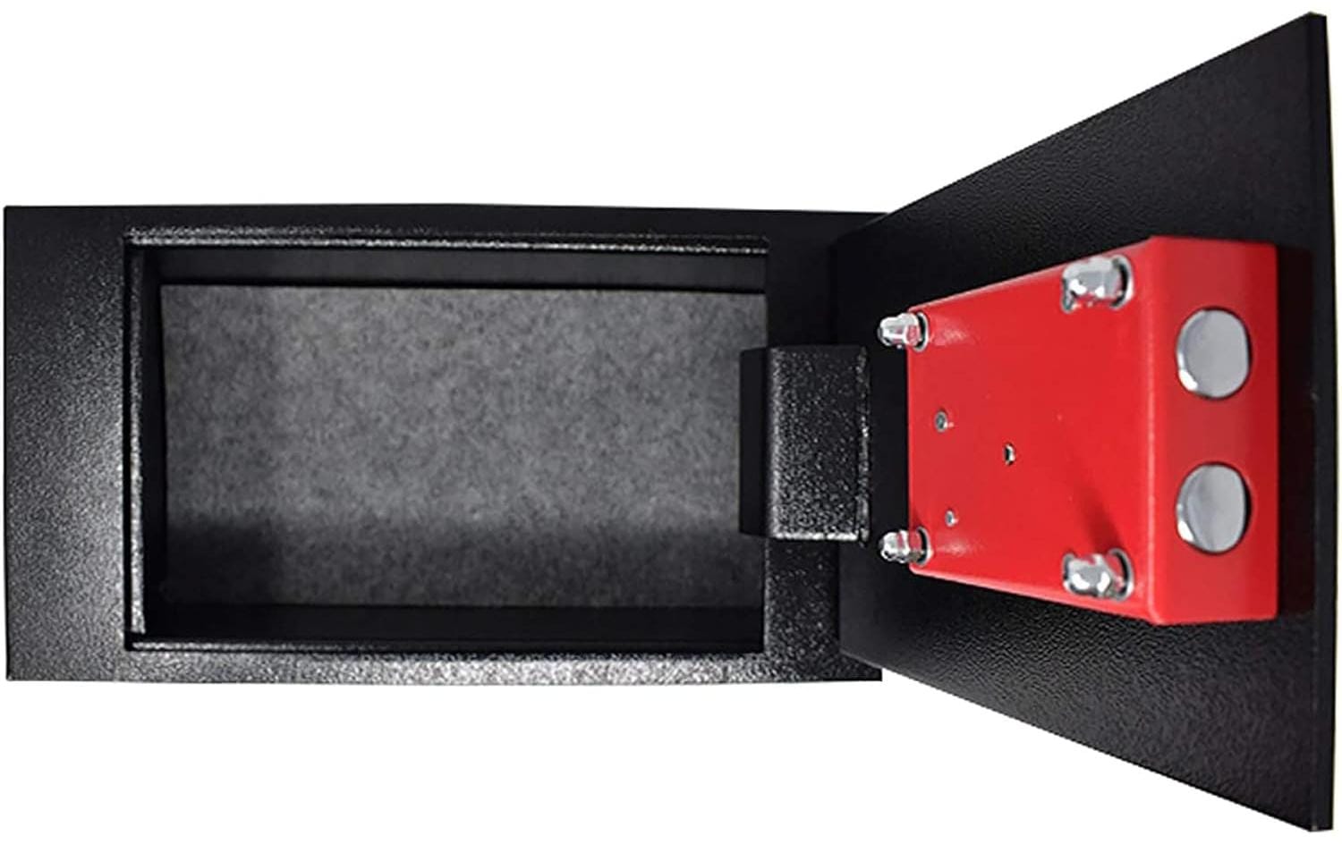 Yale Bodentresor – mit Schlüssel, schwarz, 390 × 210 × 130 mm