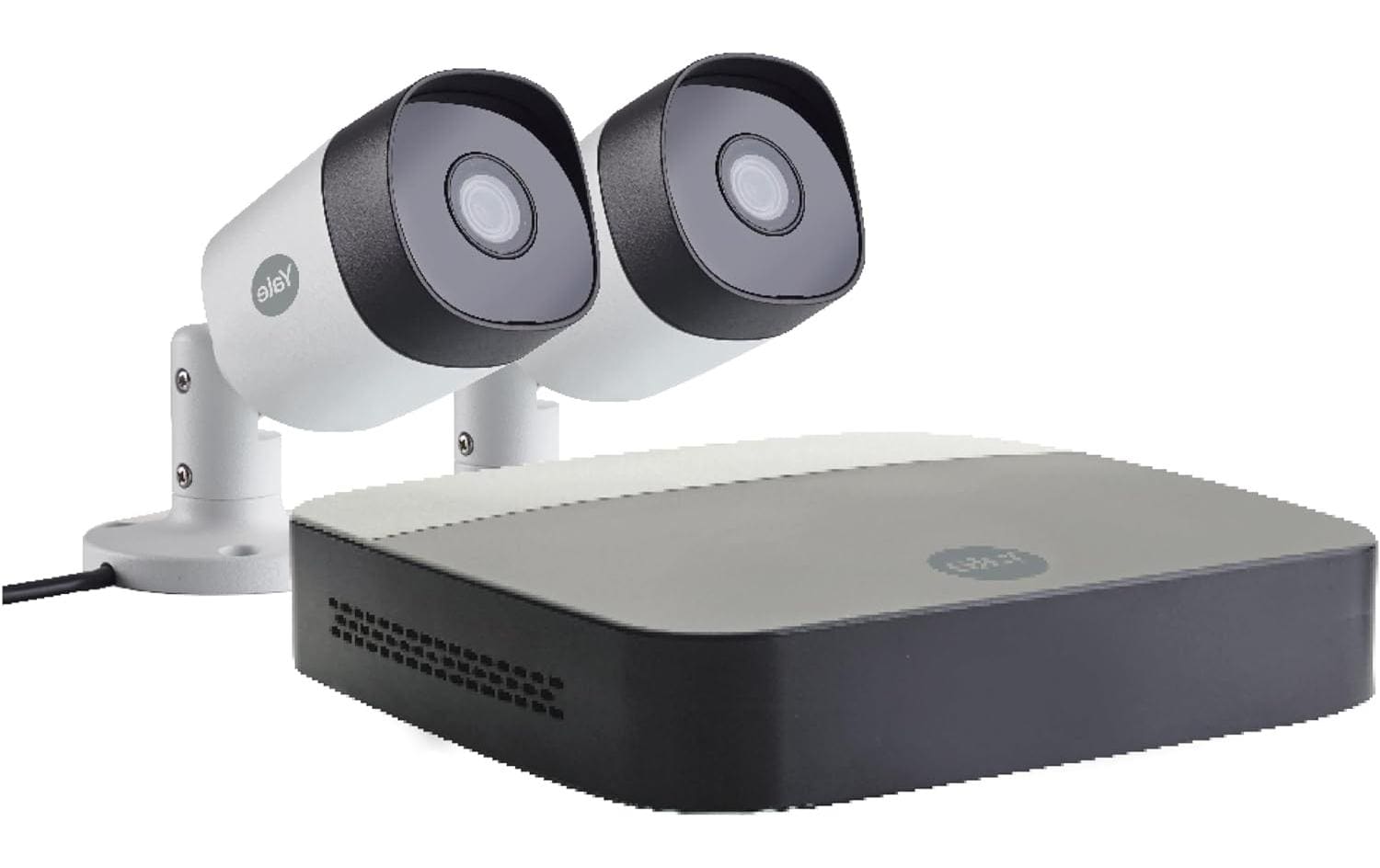 Yale SV-4C-2ABFX-2 Überwachungskamera – Full HD (1080p), Nachtsicht 30 m, IP67, für Amazon Alexa, Grau, 2er-Pack